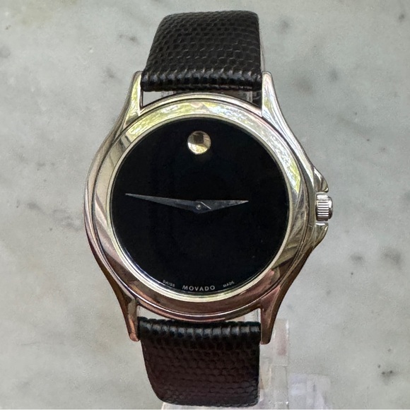 Movado Other - Movado Museum Dial Mens Watch w/ New Battery and Leather Strap